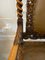 Große antike viktorianische Sessel aus geschnitztem Nussholz & Leder, 2er Set 9