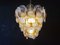 Murano Glass Chandelier with 41 Lattimo Amber Glasses from Mazzega, 1970s 13