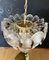 Murano Glass Chandelier with 41 Lattimo Amber Glasses from Mazzega, 1970s 12