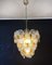 Murano Glass Chandelier with 41 Lattimo Amber Glasses from Mazzega, 1970s, Image 20