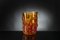 Italienische Vase aus Muranoglas in Gold & Orange von Marco Segantin für VGnewtrend 1