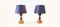 Small Wooden Table Lamps from Aka Electric, Germany, Set of 2, Image 1