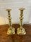 Large Antique Victorian Candlesticks in Brass, Set of 2 1