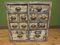 Reclaimed Wooden Bank of Drawers 12