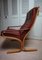 Fauteuil en Cuir par Ingmar Relling pour Westnofa, Norvège, 1970s 9