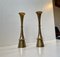 Mid-Century Scandinavian Candlesticks in Brass, 1960s, Set of 2, Image 4