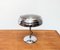 Lampada da tavolo Art Déco in metallo cromato e vetro, Immagine 15