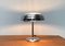 Lampada da tavolo Art Déco in metallo cromato e vetro, Immagine 3
