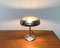 Lampada da tavolo Art Déco in metallo cromato e vetro, Immagine 28