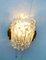 Mid-Century Wall Lamp in Ice Glass from Orrefors 21