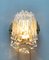 Lámpara de pared Mid-Century de cristal hielo de Orrefors, Imagen 9