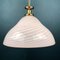 Large Italian Swirl Pendant Lamp in Pink Murano Glass, 1970s, Image 2