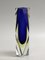 Italian Two-Tone Blue & Yellow Sommerso Murano Glass Vase, 1960s or 1970s 6