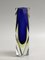 Italian Two-Tone Blue & Yellow Sommerso Murano Glass Vase, 1960s or 1970s, Image 6