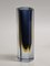 Italian Two-Tone Blue & Orange Sommerso Murano Glass Vase, 1960s or 1970s, Image 5