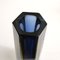 Italian Two-Tone Blue & Orange Sommerso Murano Glass Vase, 1960s or 1970s 7