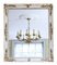 Large French White & Cream Overmantel or Wall Mirror, 19th Century, Image 1