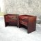 Mid-Century Bedside Table with 2 Drawers and Integrated Lighting, France, 1970s, Set of 2 3