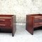 Mid-Century Bedside Table with 2 Drawers and Integrated Lighting, France, 1970s, Set of 2 16