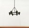 Mid-Century Scandinavian Brutalist Candle Chandelier in Wrought Iron, 1960s 33