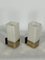 Mid-Century Modern Metal and Opaline Glass Sconces, Italy, 1950s, Set of 2 5