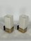 Mid-Century Modern Metal and Opaline Glass Sconces, Italy, 1950s, Set of 2, Image 5