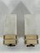 Mid-Century Modern Metal and Opaline Glass Sconces, Italy, 1950s, Set of 2 2