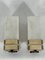 Mid-Century Modern Metal and Opaline Glass Sconces, Italy, 1950s, Set of 2, Image 2
