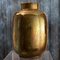 Goldene Vase aus glasierter Keramik von Riccardo Gatti 1