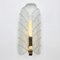 Glass & Brass Leaf Wall Light or Sconce by Carl Fagerlund for Jsb, 1960s 1