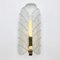 Glass & Brass Leaf Wall Light or Sconce by Carl Fagerlund for Jsb, 1960s, Image 1