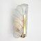 Glass & Brass Leaf Wall Light or Sconce by Carl Fagerlund for Jsb, 1960s 6