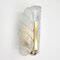 Glass & Brass Leaf Wall Light or Sconce by Carl Fagerlund for Jsb, 1960s, Image 6