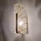 Glass & Brass Leaf Wall Light or Sconce by Carl Fagerlund for Jsb, 1960s 3