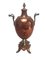 Russian Copper Samovar with Porcelain Holders 1
