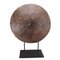 Decorative Round Wood Piece on Iron Stand 1