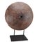 Decorative Round Wood Piece on Iron Stand, Image 3