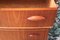 Danish Teak Chest of Drawers with Arched Front 8