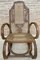 20th Century Art Deco Bentwood Rocking Chairs with Reed Seats, Set of 2 3