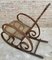 20th Century Art Deco Bentwood Rocking Chairs with Reed Seats, Set of 2 5
