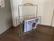 Vintage Magazine Rack in Brass and Wood, 1960s 7