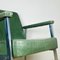 Mid-Century Italian Lounge Chair in Green, 1980s, Image 7