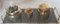Set da fumo in ottone di Erhard & Sons, anni '60, set di 4, Immagine 3