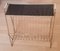 Mid-Century Magazine Stand in Brass with Lace Metal Storage 1