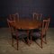 Italienischer Mid-Century Tisch und Stühle, 1950, 5er Set 8