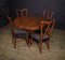 Italienischer Mid-Century Tisch und Stühle, 1950, 5er Set 5