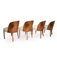 Art Deco Dining Chairs in Burr Walnut and Leather, Set of 4 12