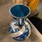 Art Deco Italian Vase in Silver and Blue Glass, 1940s 4