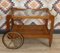 Bar Cart in Wood, Brass & Glass, 1960s, Image 1