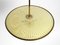 Mid-Century Italian Brass Ceiling Lamp with Double Glass Lampshade 4